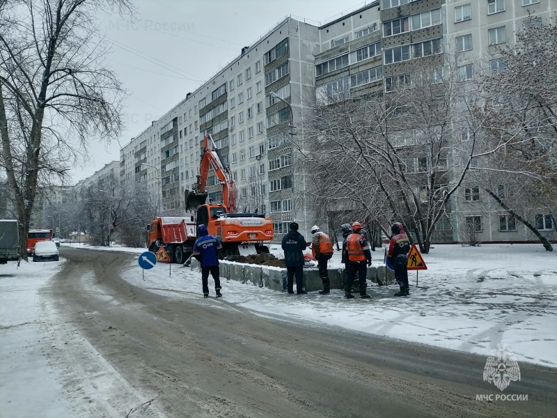 Аварийное нарушение теплоснабжения в Дзержинском районе г. Новосибирска