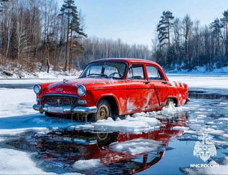 Машинам не место на зимних водоемах