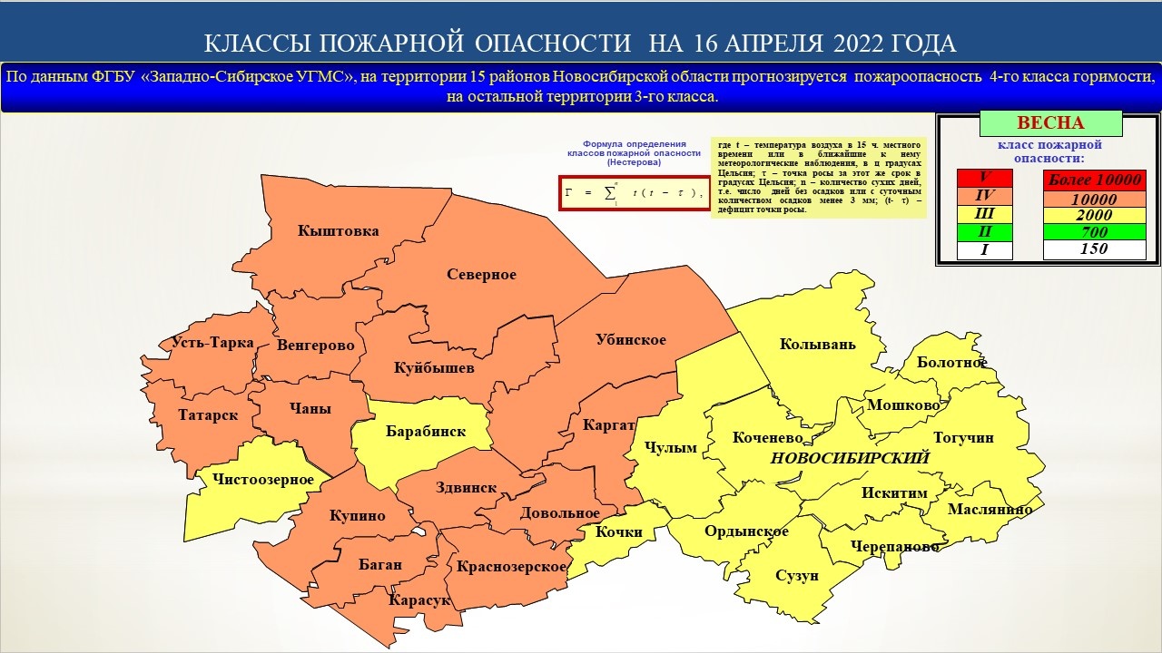 Оперативный прогноз возможных ЧС по Новосибирской области на 16 апреля 2022  года. - Оперативная информация - Главное управление МЧС России по  Новосибирской области